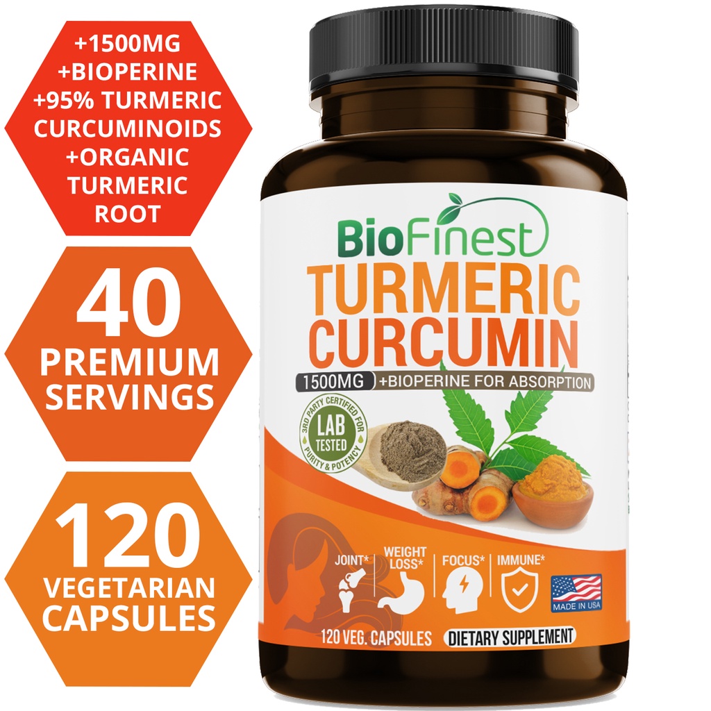 Turmeric Curcumin Capsule - Biyofinest Kurkumin 1500 Mg %95 Kurkumin