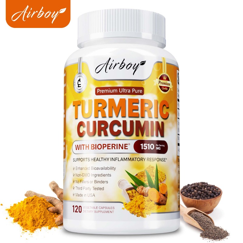 Turmeric Curcumin Capsule - Zerdeçal Kurkumin Kapsülleri - Sindirimi ve